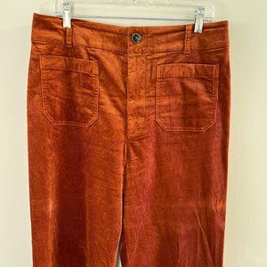 Maeve Cords - The Colette in Gold with wide legs Size 32